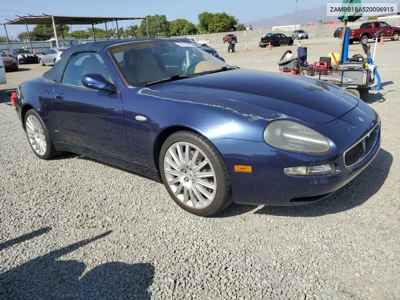 2002 Maserati Spyder Cambiocorsa VIN: ZAMBB18A520006915 Lot: 62158855