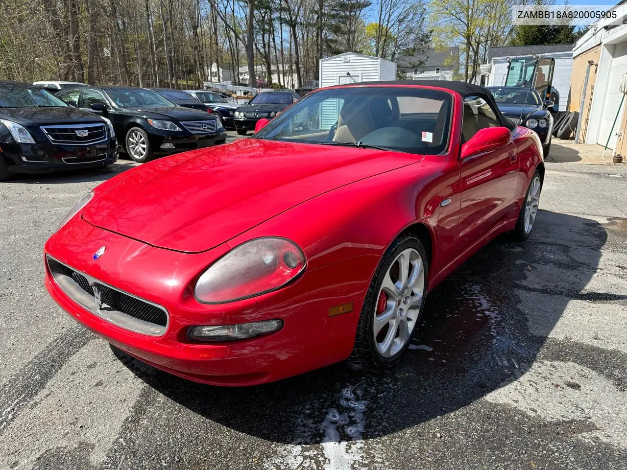 2002 Maserati Spyder Cambiocorsa VIN: ZAMBB18A820005905 Lot: 63759765