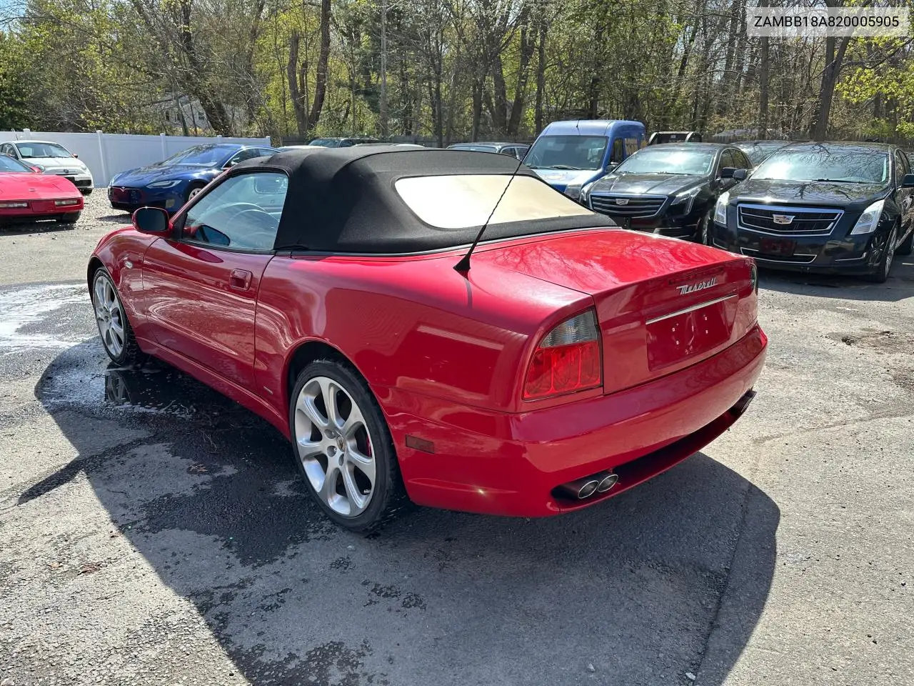 2002 Maserati Spyder Cambiocorsa VIN: ZAMBB18A820005905 Lot: 63759765