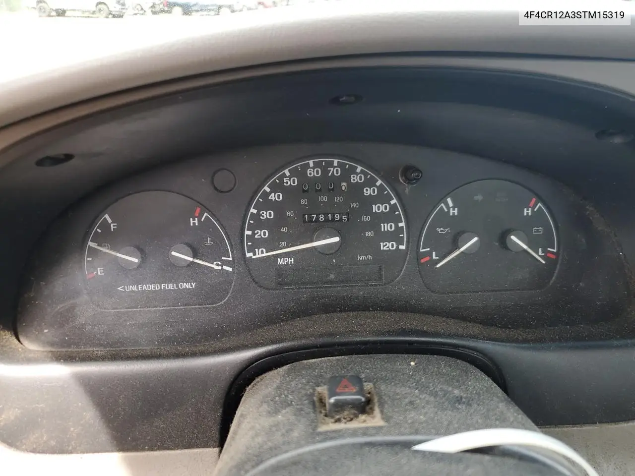 1995 Mazda B2300 VIN: 4F4CR12A3STM15319 Lot: 62497265