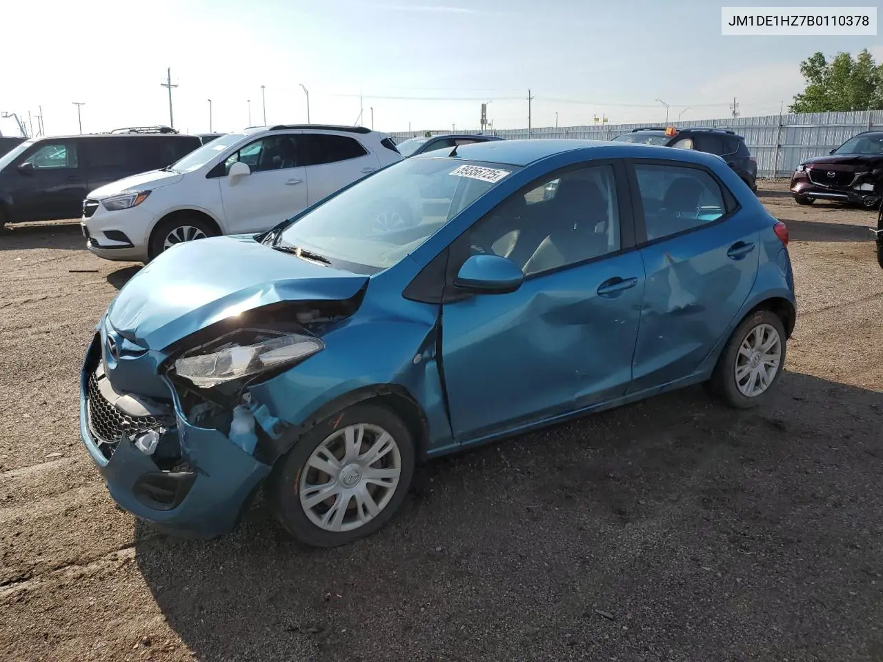 2011 Mazda Mazda2 VIN: JM1DE1HZ7B0110378 Lot: 59356725