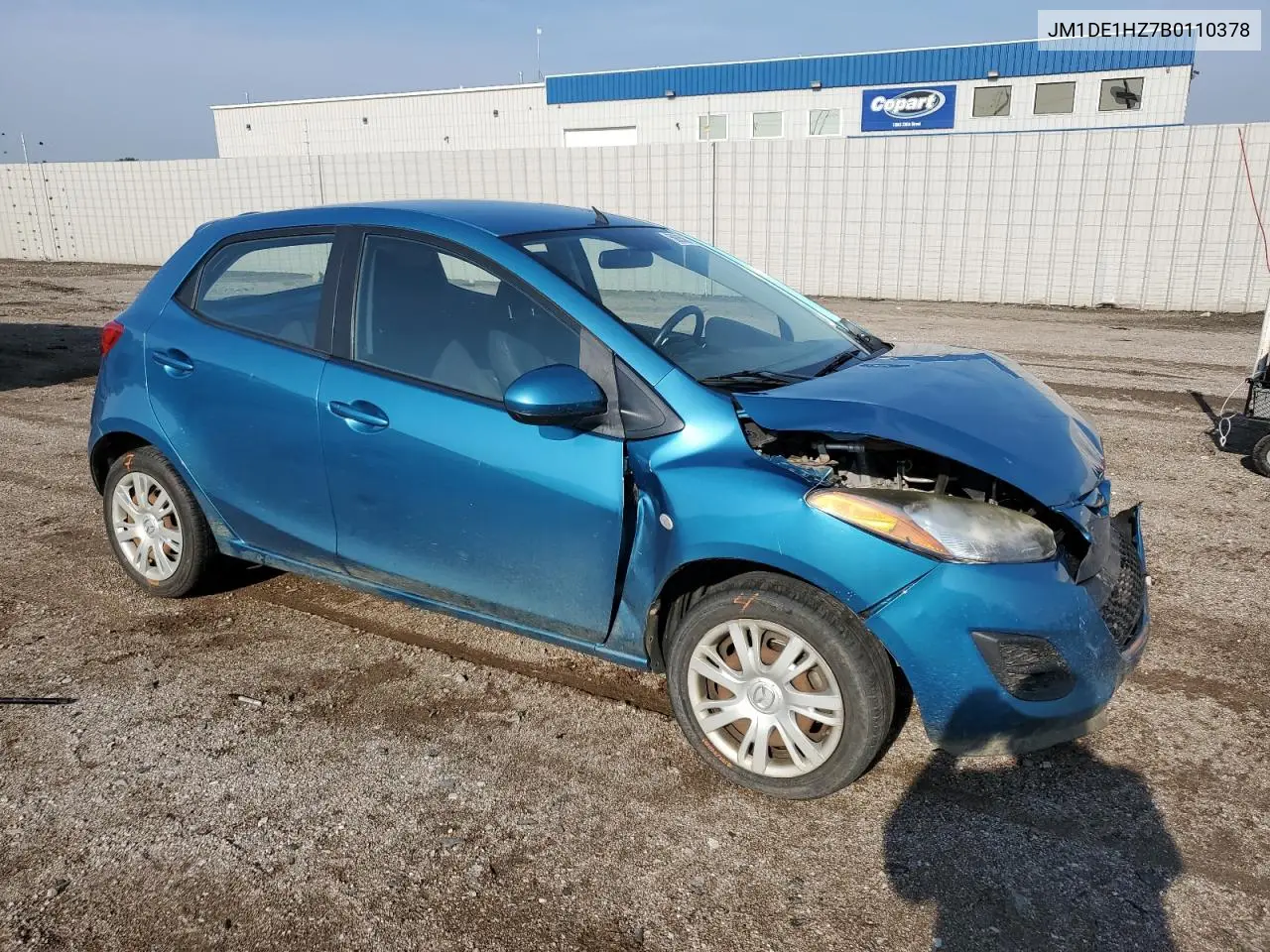 2011 Mazda Mazda2 VIN: JM1DE1HZ7B0110378 Lot: 59356725