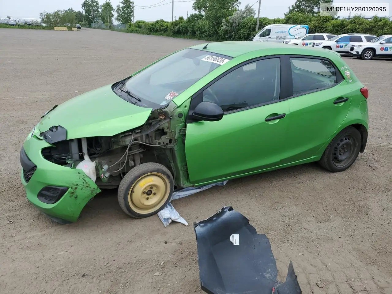 2011 Mazda Mazda2 VIN: JM1DE1HY2B0120095 Lot: 60196035
