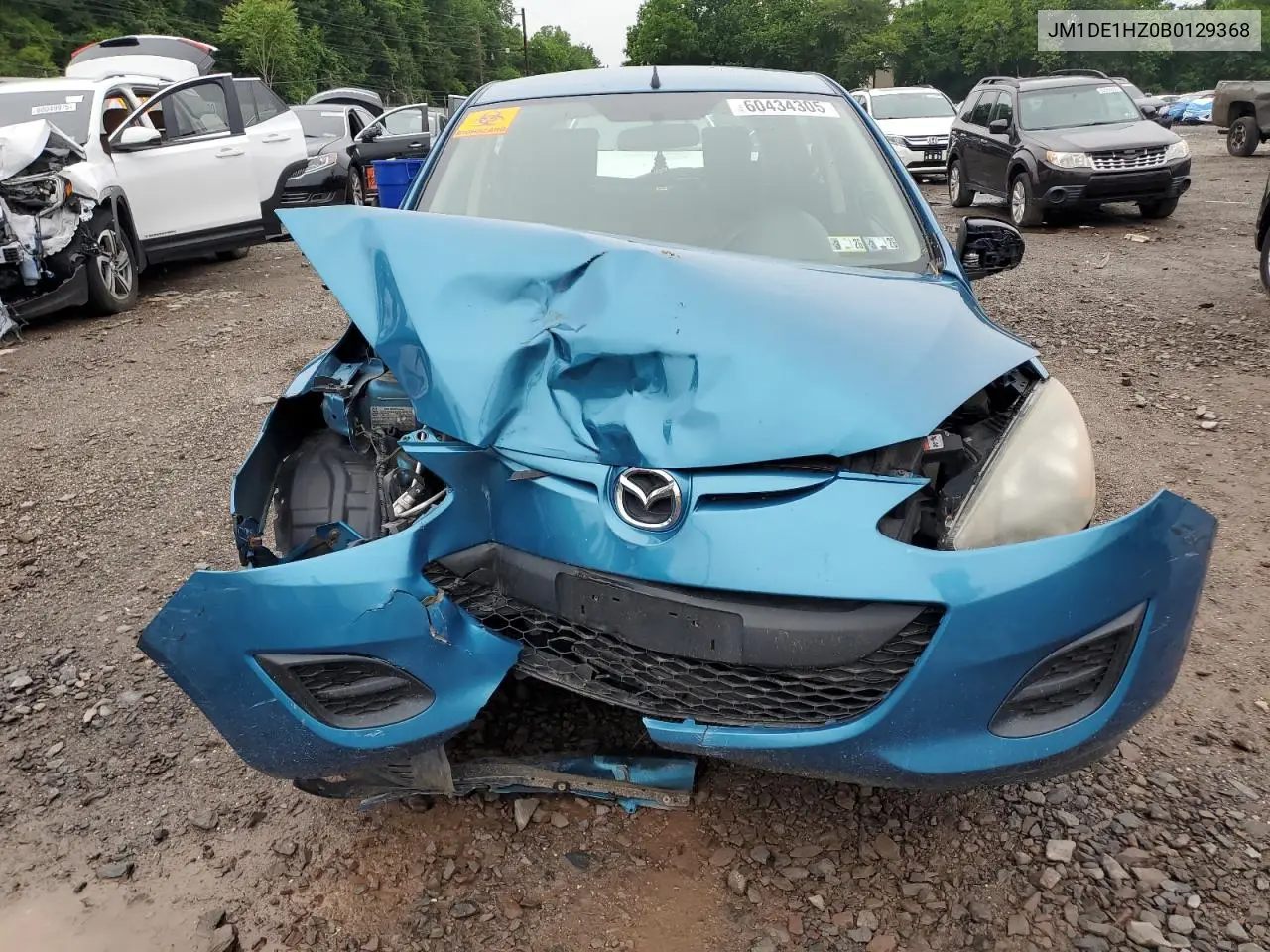 2011 Mazda Mazda2 VIN: JM1DE1HZ0B0129368 Lot: 60434305