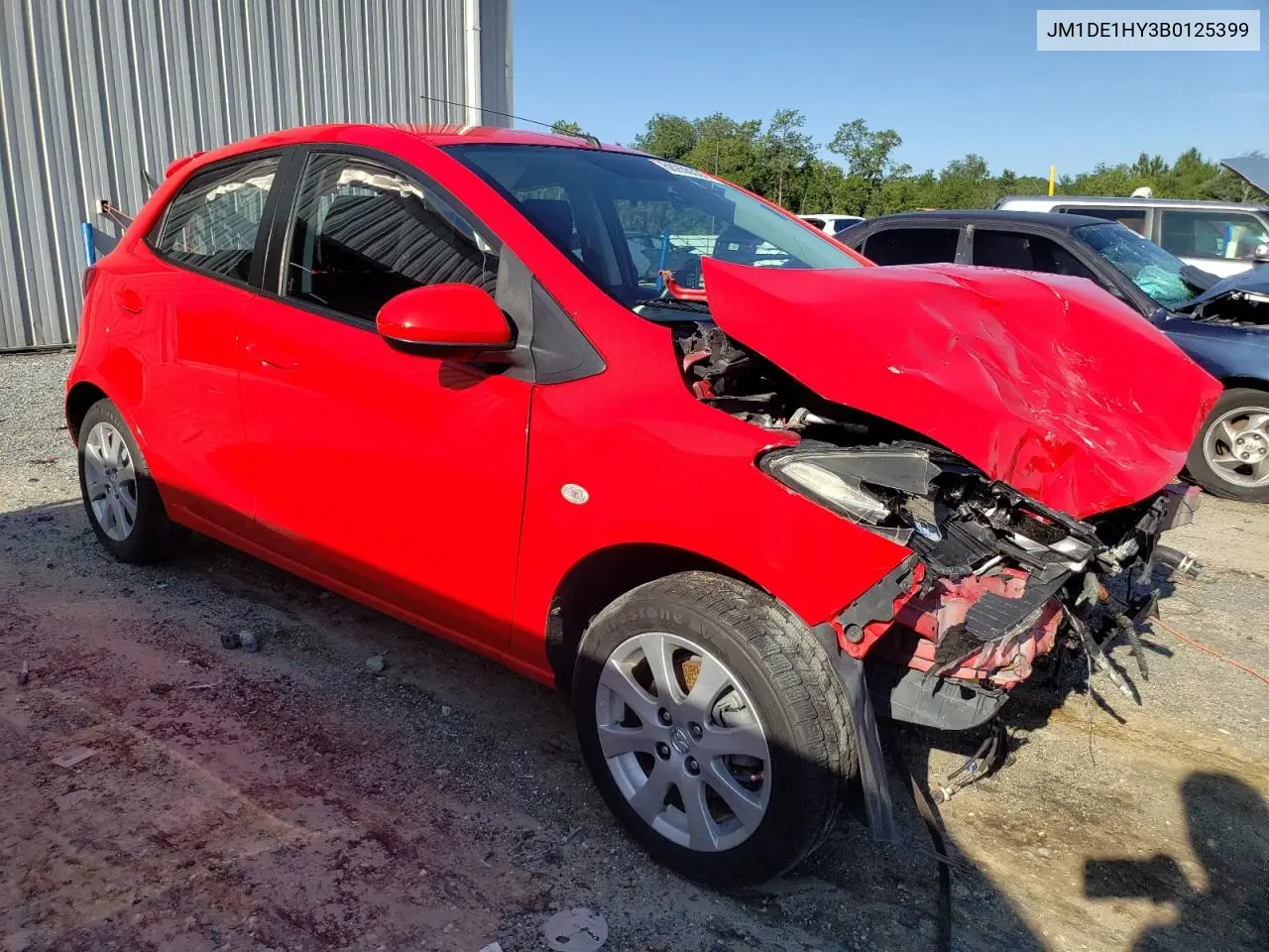 2011 Mazda Mazda2 VIN: JM1DE1HY3B0125399 Lot: 60936325