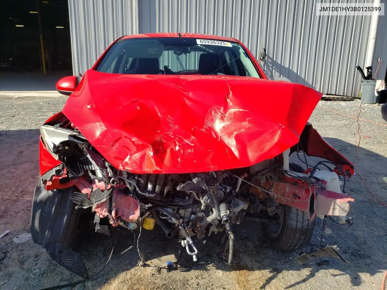 2011 Mazda Mazda2 VIN: JM1DE1HY3B0125399 Lot: 60936325