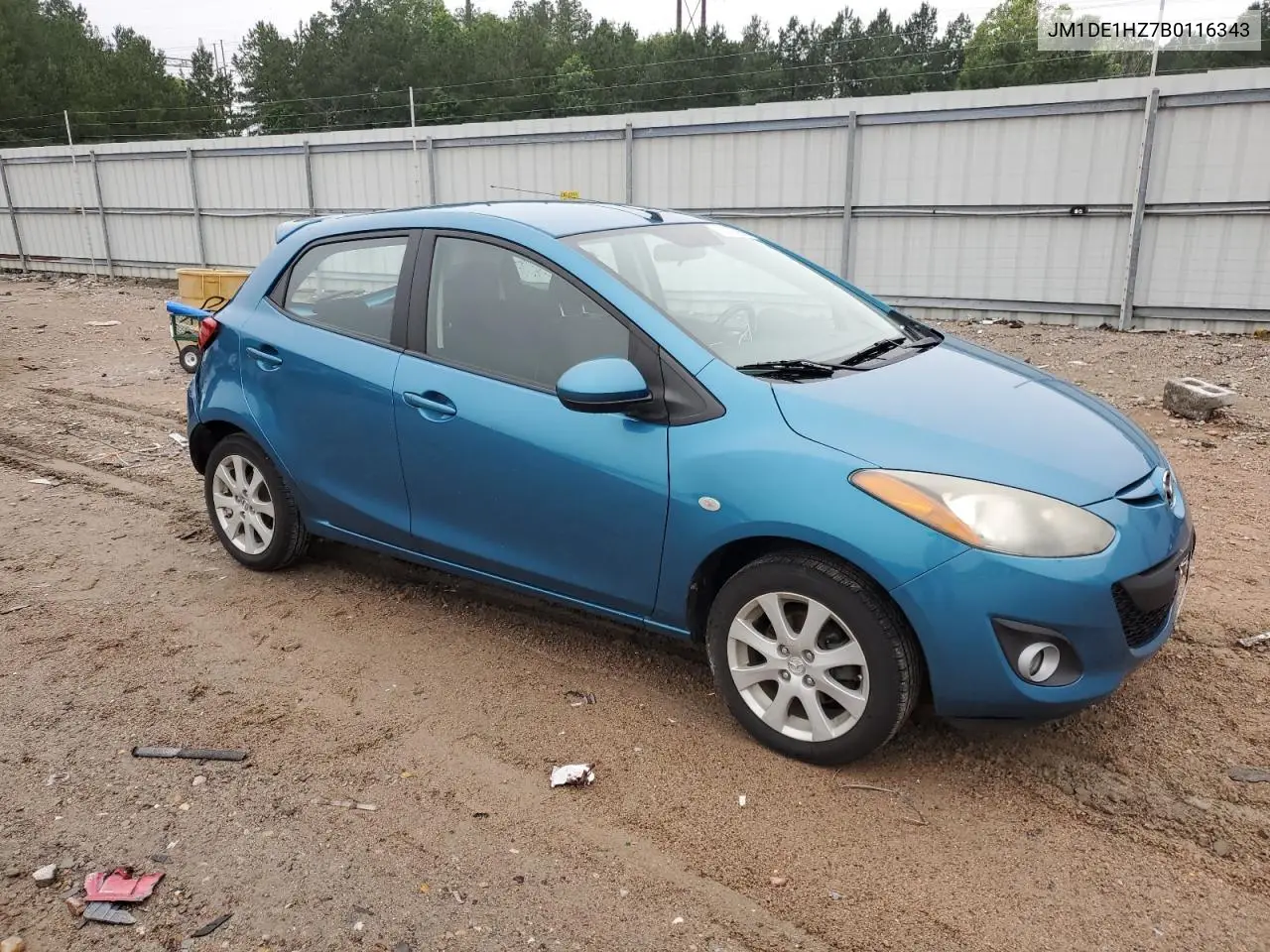 2011 Mazda Mazda2 VIN: JM1DE1HZ7B0116343 Lot: 61096965