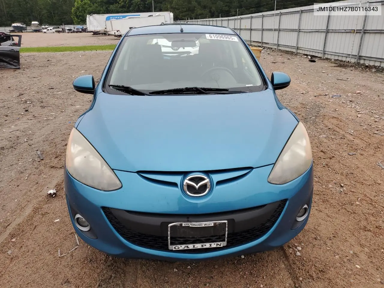 2011 Mazda Mazda2 VIN: JM1DE1HZ7B0116343 Lot: 61096965