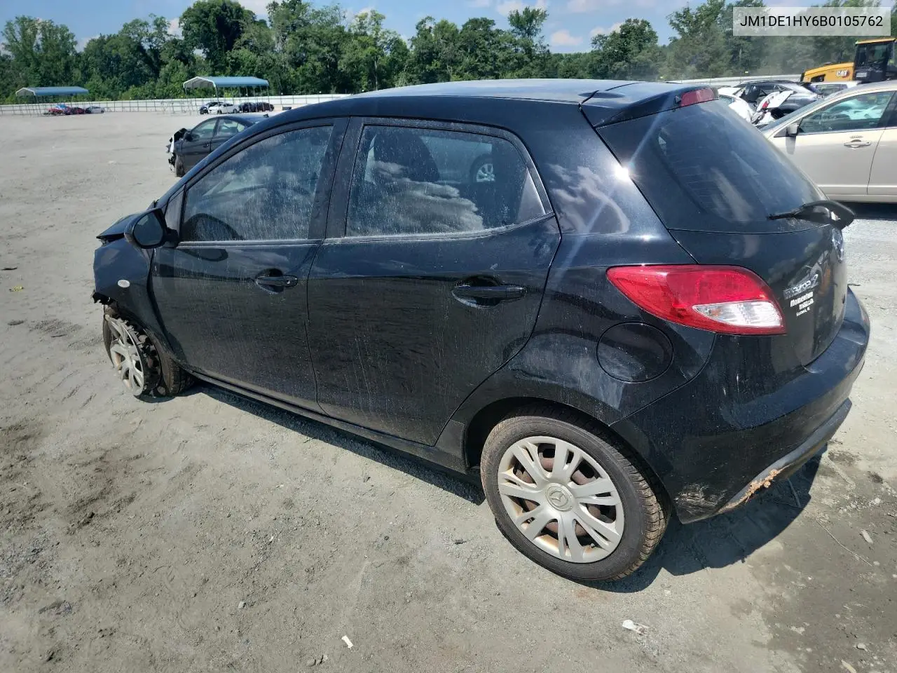 2011 Mazda Mazda2 VIN: JM1DE1HY6B0105762 Lot: 61580035