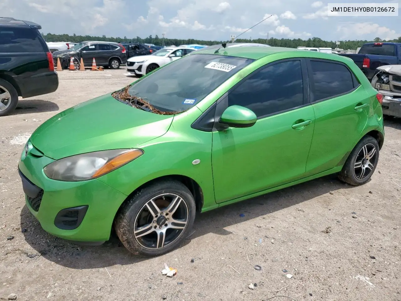 2011 Mazda Mazda2 VIN: JM1DE1HY0B0126672 Lot: 62738055