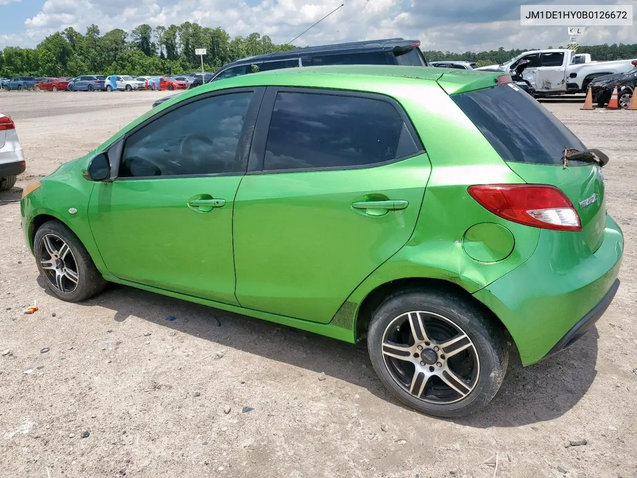 2011 Mazda Mazda2 VIN: JM1DE1HY0B0126672 Lot: 62738055
