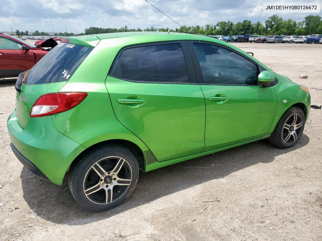 2011 Mazda Mazda2 VIN: JM1DE1HY0B0126672 Lot: 62738055