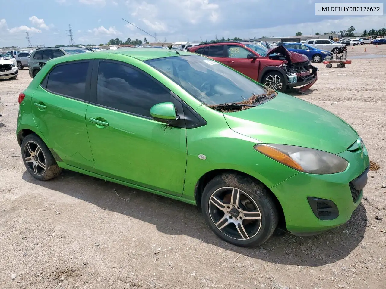 2011 Mazda Mazda2 VIN: JM1DE1HY0B0126672 Lot: 62738055