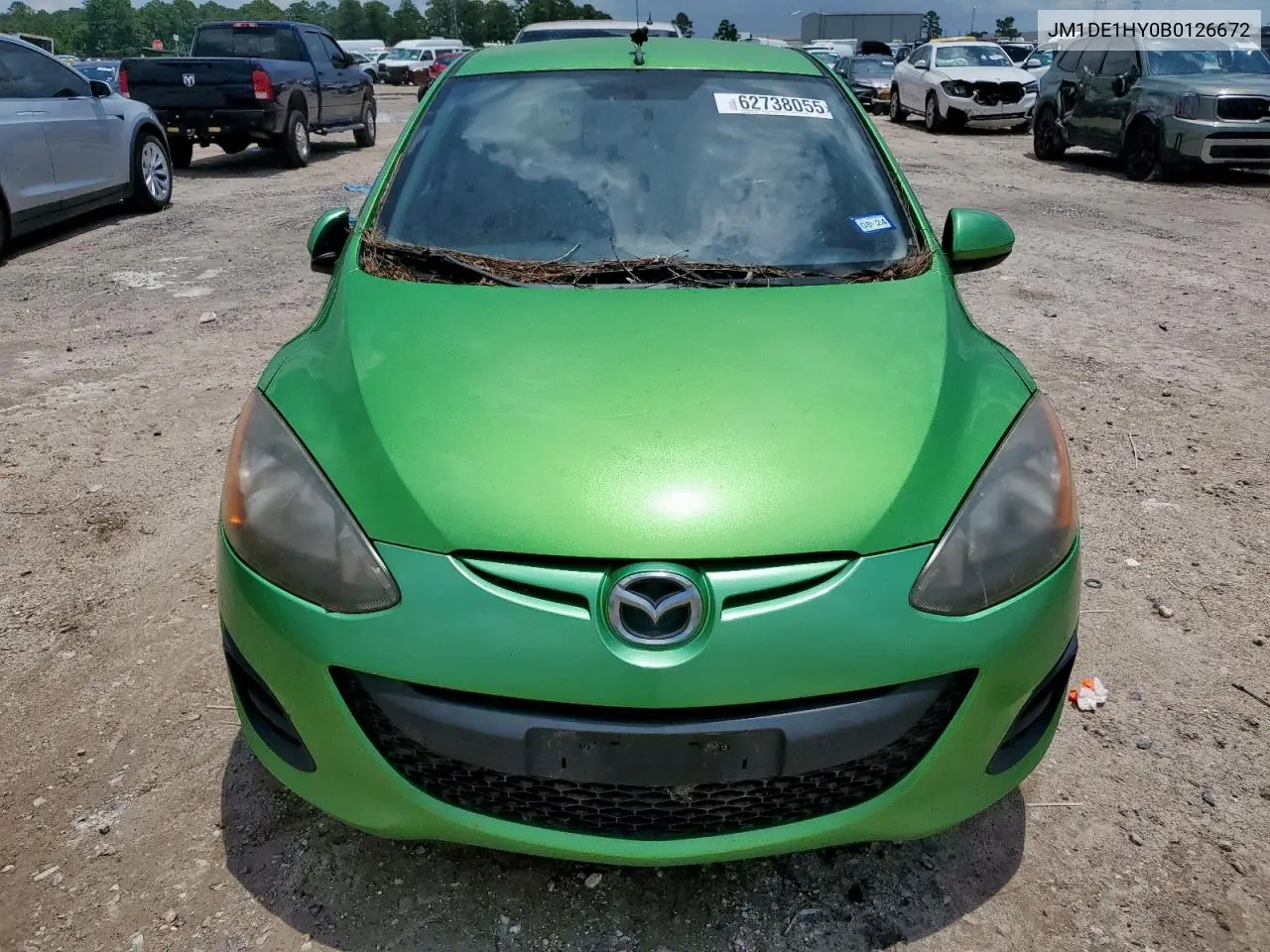 2011 Mazda Mazda2 VIN: JM1DE1HY0B0126672 Lot: 62738055