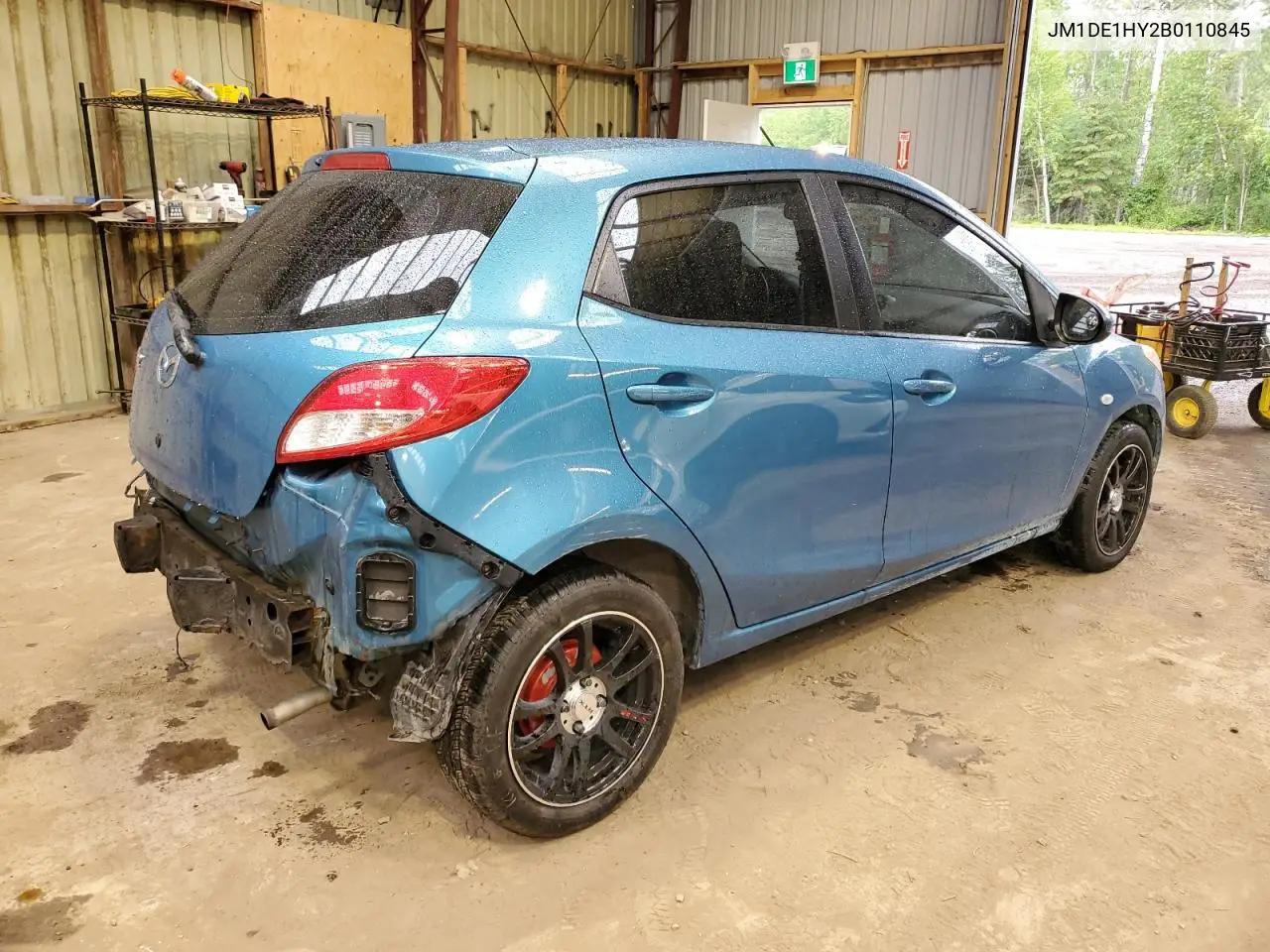 2011 Mazda Mazda2 VIN: JM1DE1HY2B0110845 Lot: 62768885