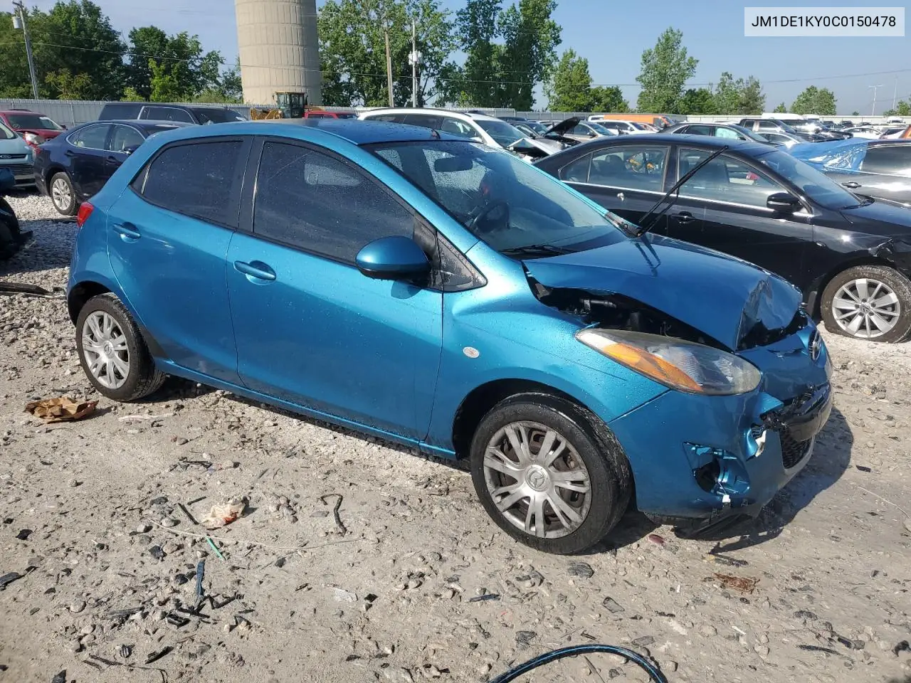 2012 Mazda Mazda2 VIN: JM1DE1KY0C0150478 Lot: 58904005