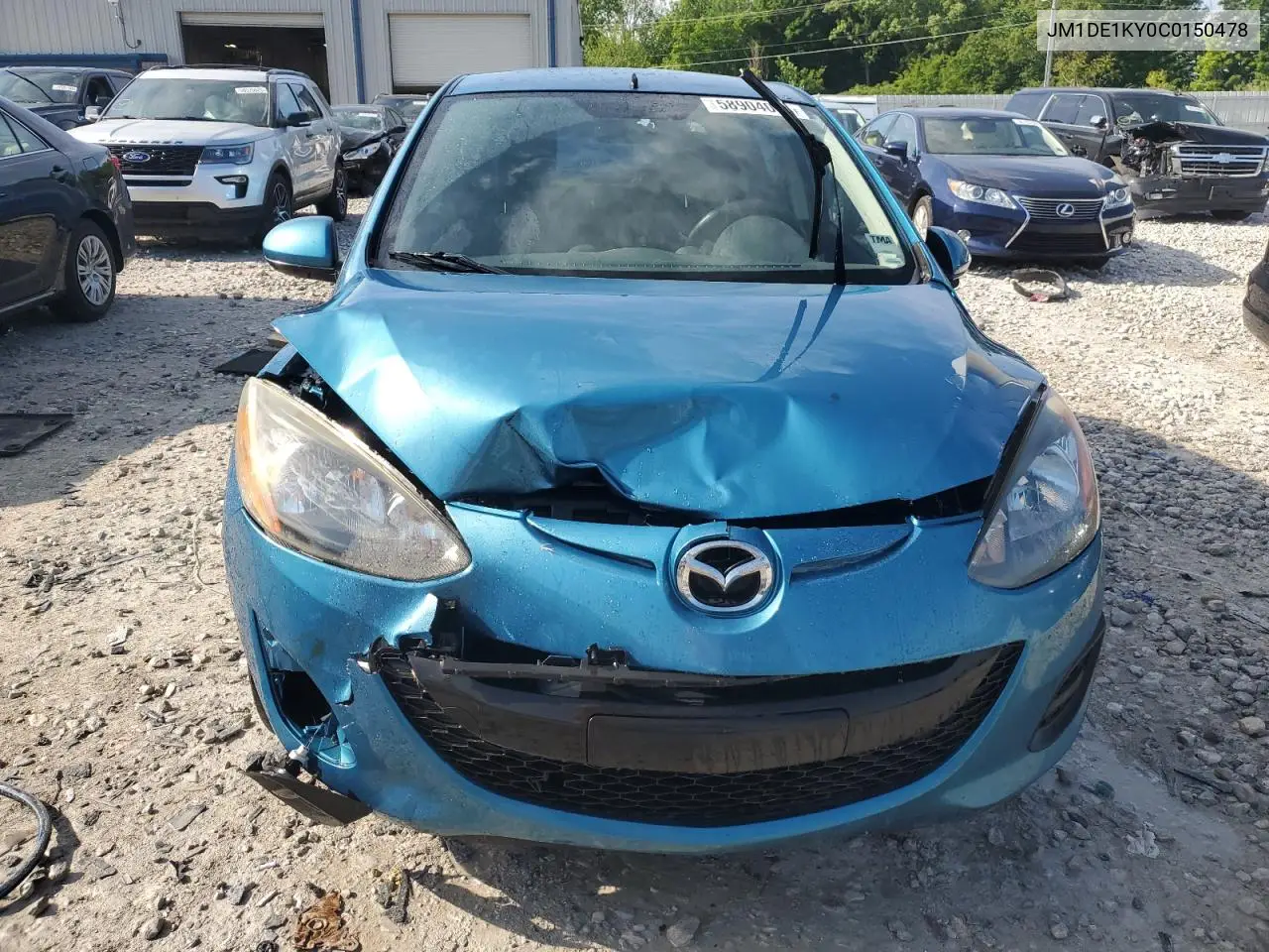 2012 Mazda Mazda2 VIN: JM1DE1KY0C0150478 Lot: 58904005