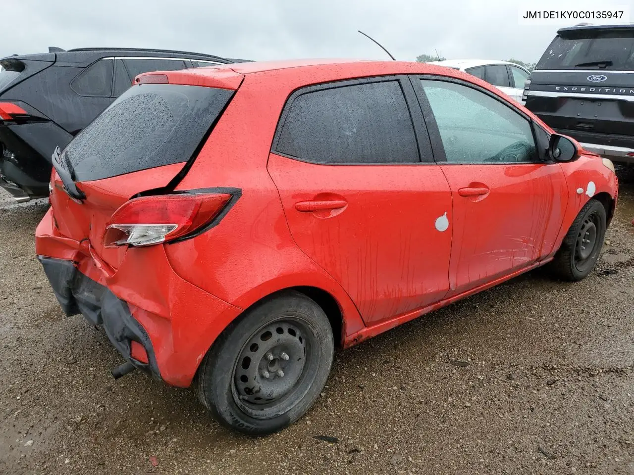 2012 Mazda Mazda2 VIN: JM1DE1KY0C0135947 Lot: 59187355