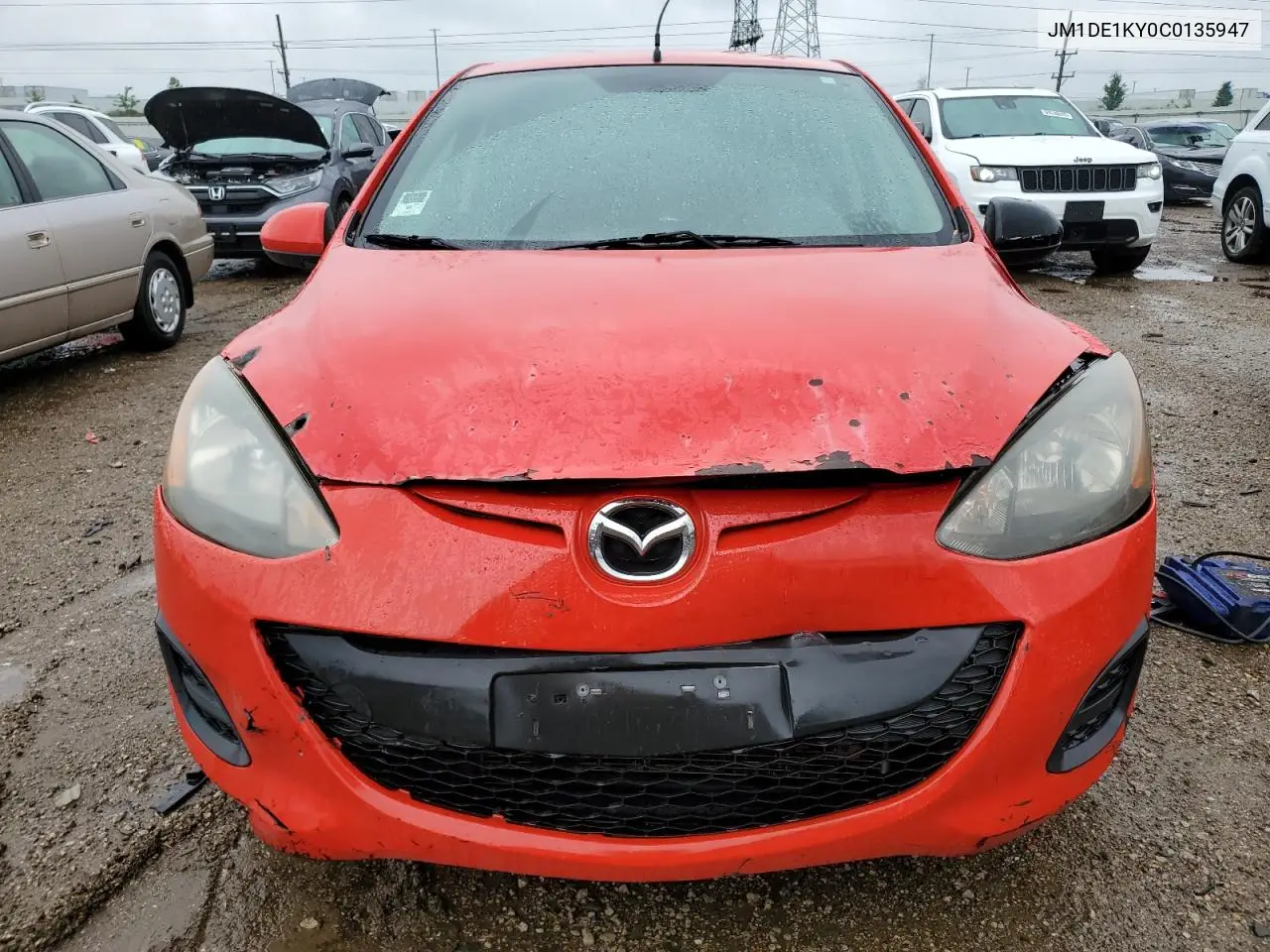 2012 Mazda Mazda2 VIN: JM1DE1KY0C0135947 Lot: 59187355