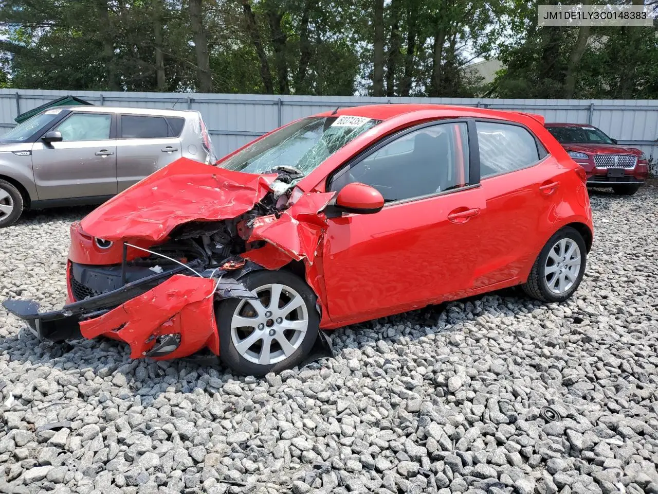2012 Mazda Mazda2 VIN: JM1DE1LY3C0148383 Lot: 60374365