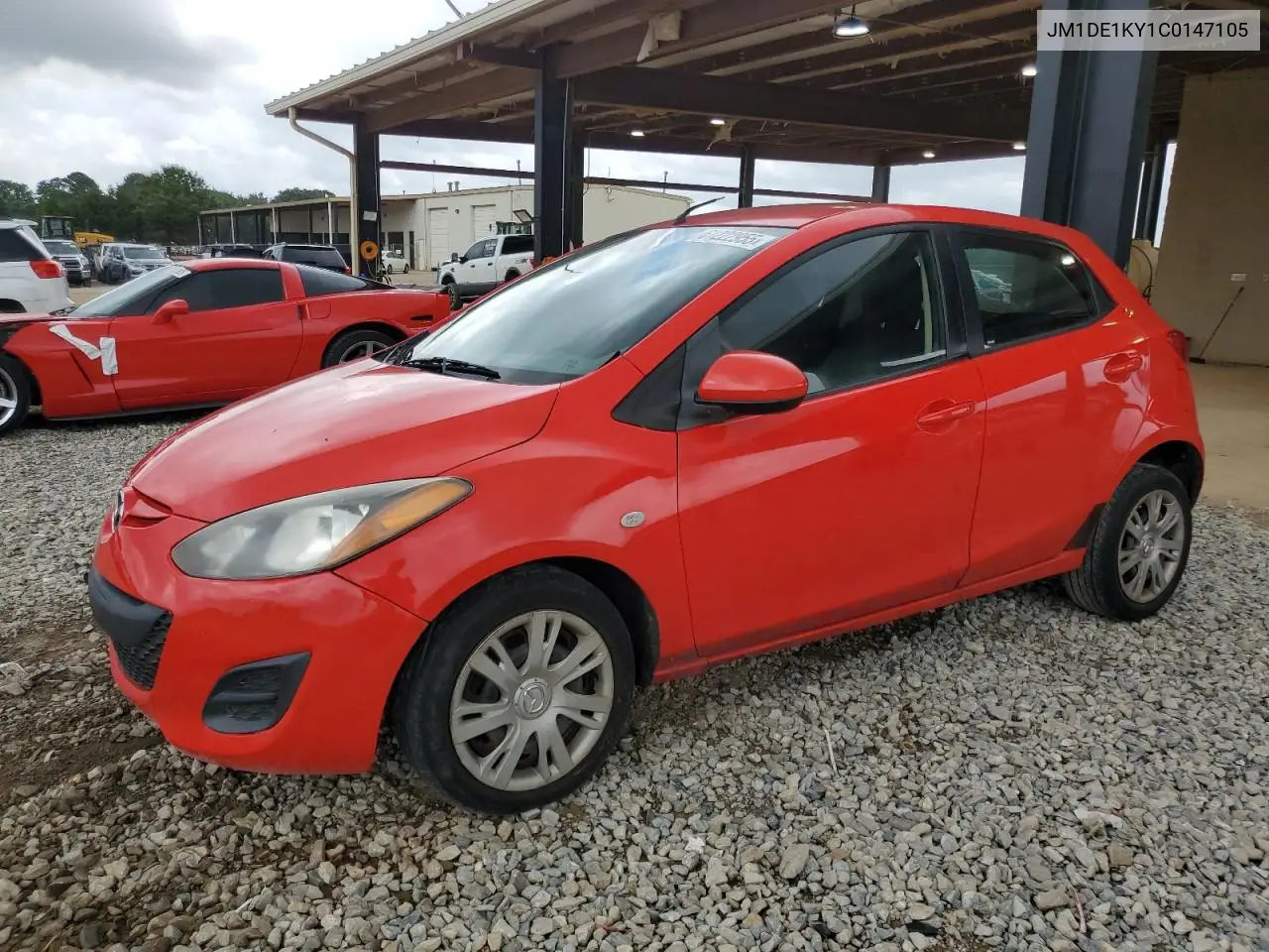 2012 Mazda Mazda2 VIN: JM1DE1KY1C0147105 Lot: 61222955