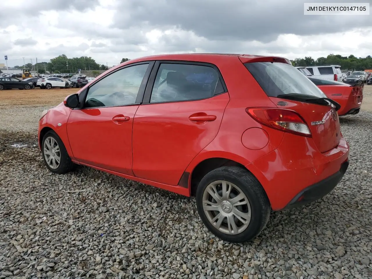 2012 Mazda Mazda2 VIN: JM1DE1KY1C0147105 Lot: 61222955