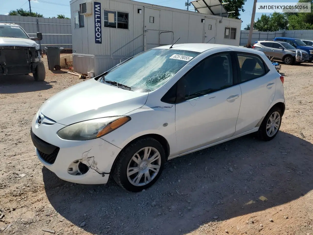2012 Mazda Mazda2 VIN: JM1DE1KY3C0150264 Lot: 62579055