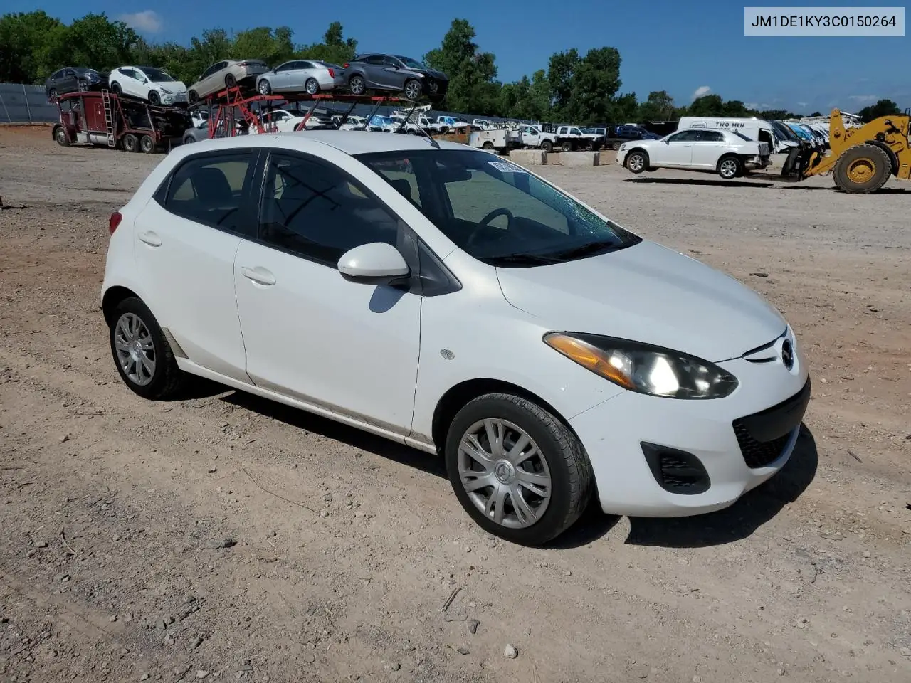 2012 Mazda Mazda2 VIN: JM1DE1KY3C0150264 Lot: 62579055