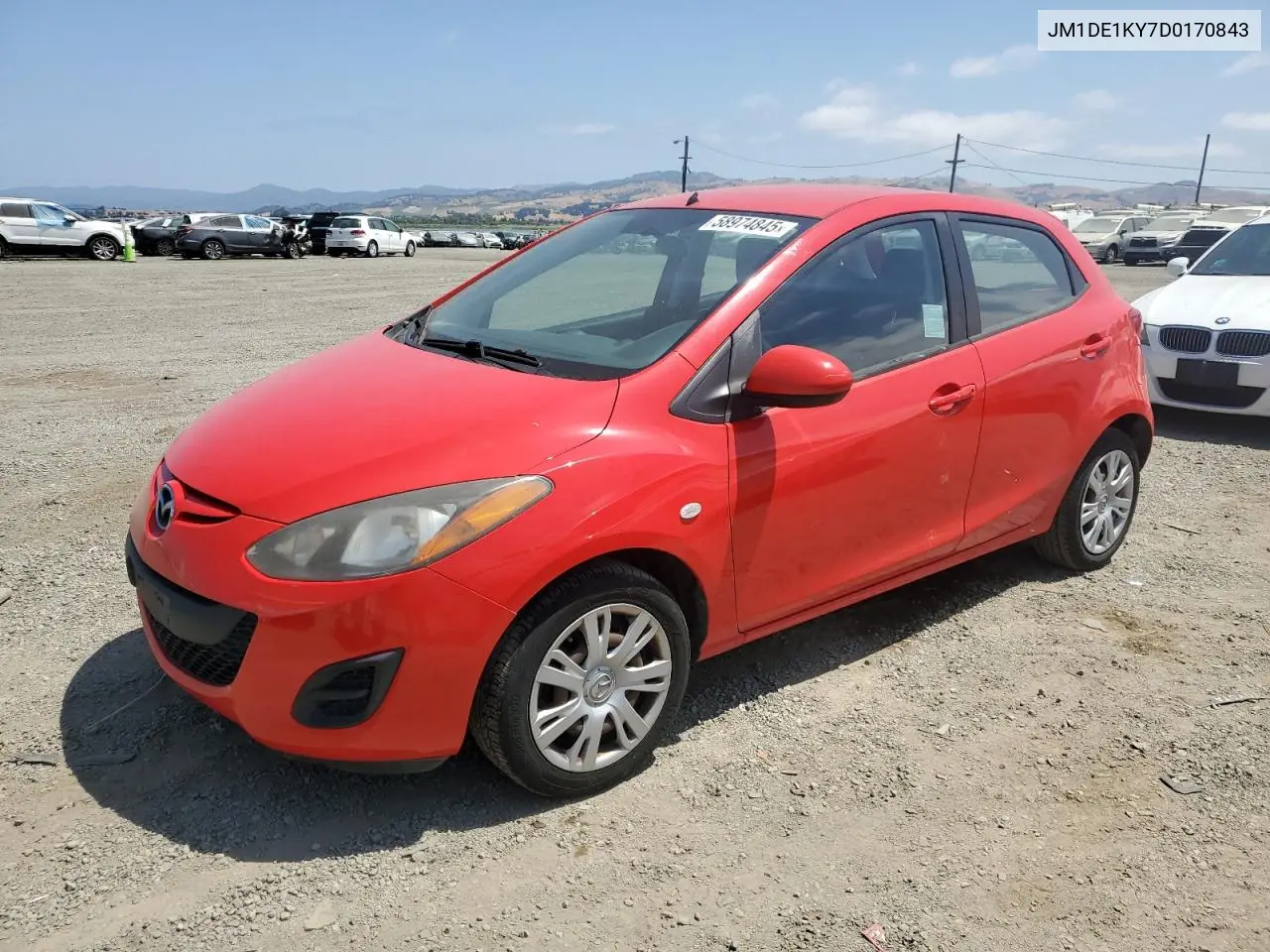 2013 Mazda Mazda2 VIN: JM1DE1KY7D0170843 Lot: 58974845