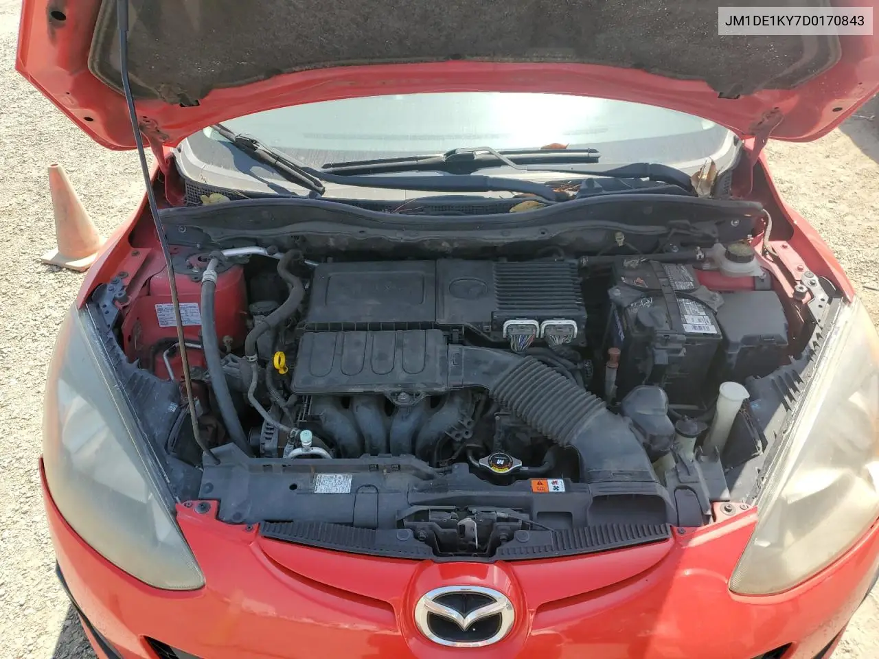 2013 Mazda Mazda2 VIN: JM1DE1KY7D0170843 Lot: 58974845