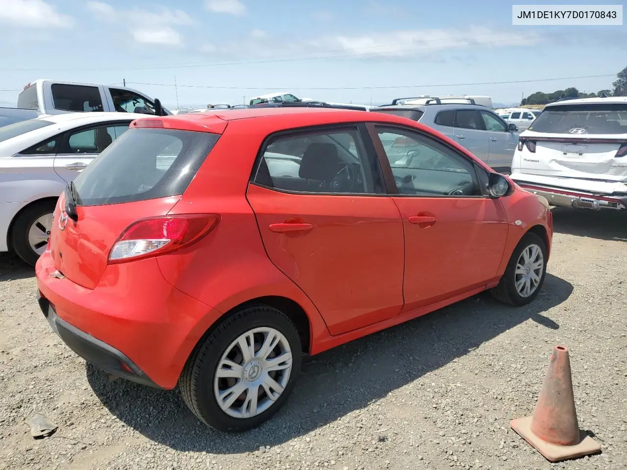 2013 Mazda Mazda2 VIN: JM1DE1KY7D0170843 Lot: 58974845