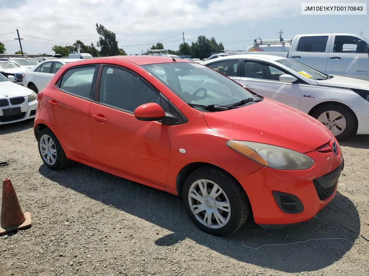 2013 Mazda Mazda2 VIN: JM1DE1KY7D0170843 Lot: 58974845