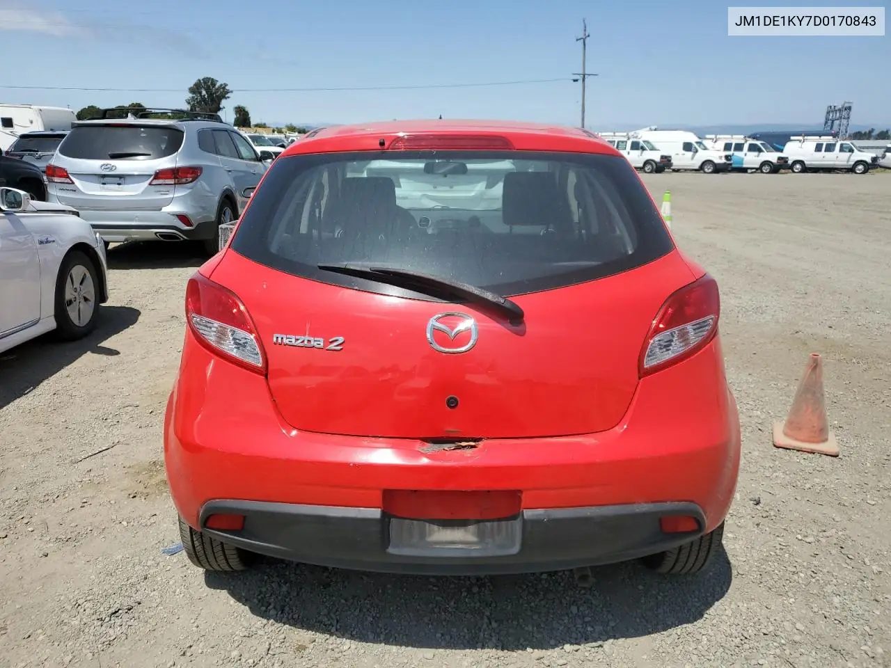 2013 Mazda Mazda2 VIN: JM1DE1KY7D0170843 Lot: 58974845