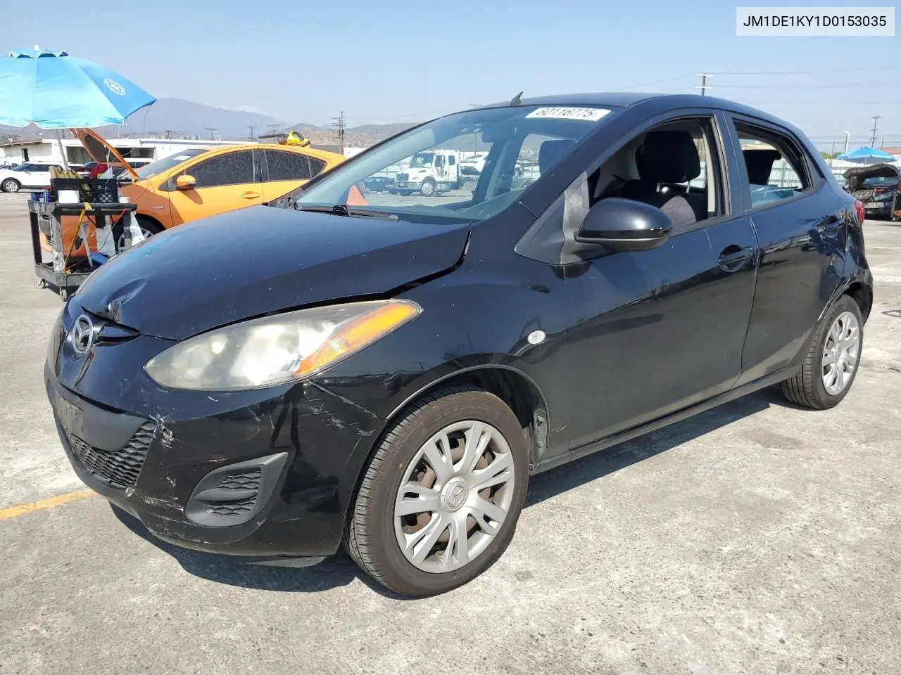 2013 Mazda Mazda2 VIN: JM1DE1KY1D0153035 Lot: 60116775