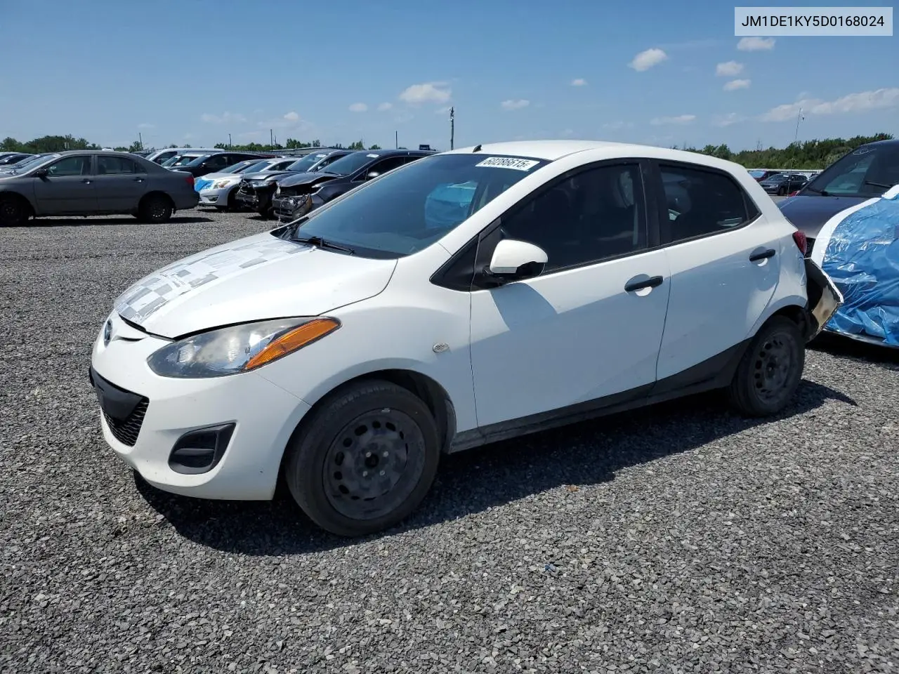 2013 Mazda Mazda2 VIN: JM1DE1KY5D0168024 Lot: 60286615