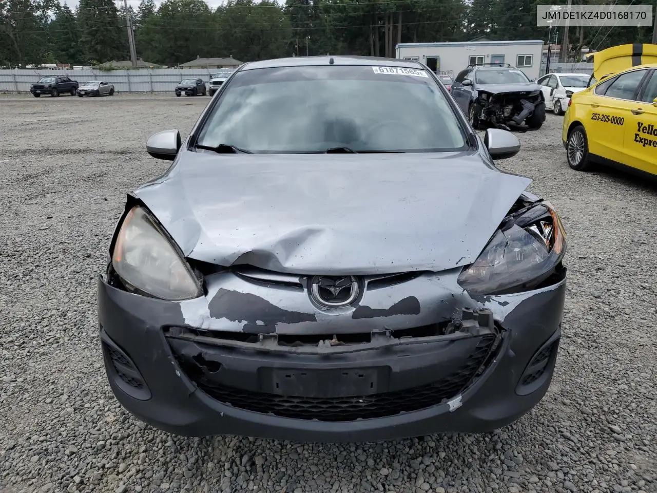 2013 Mazda Mazda2 VIN: JM1DE1KZ4D0168170 Lot: 61871565