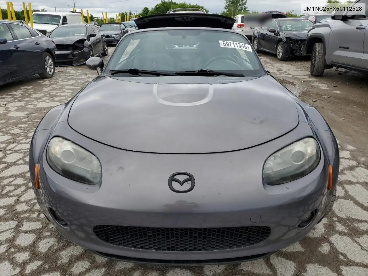 2006 Mazda Mx-5 Miata VIN: JM1NC25FX60112528 Lot: 59711345
