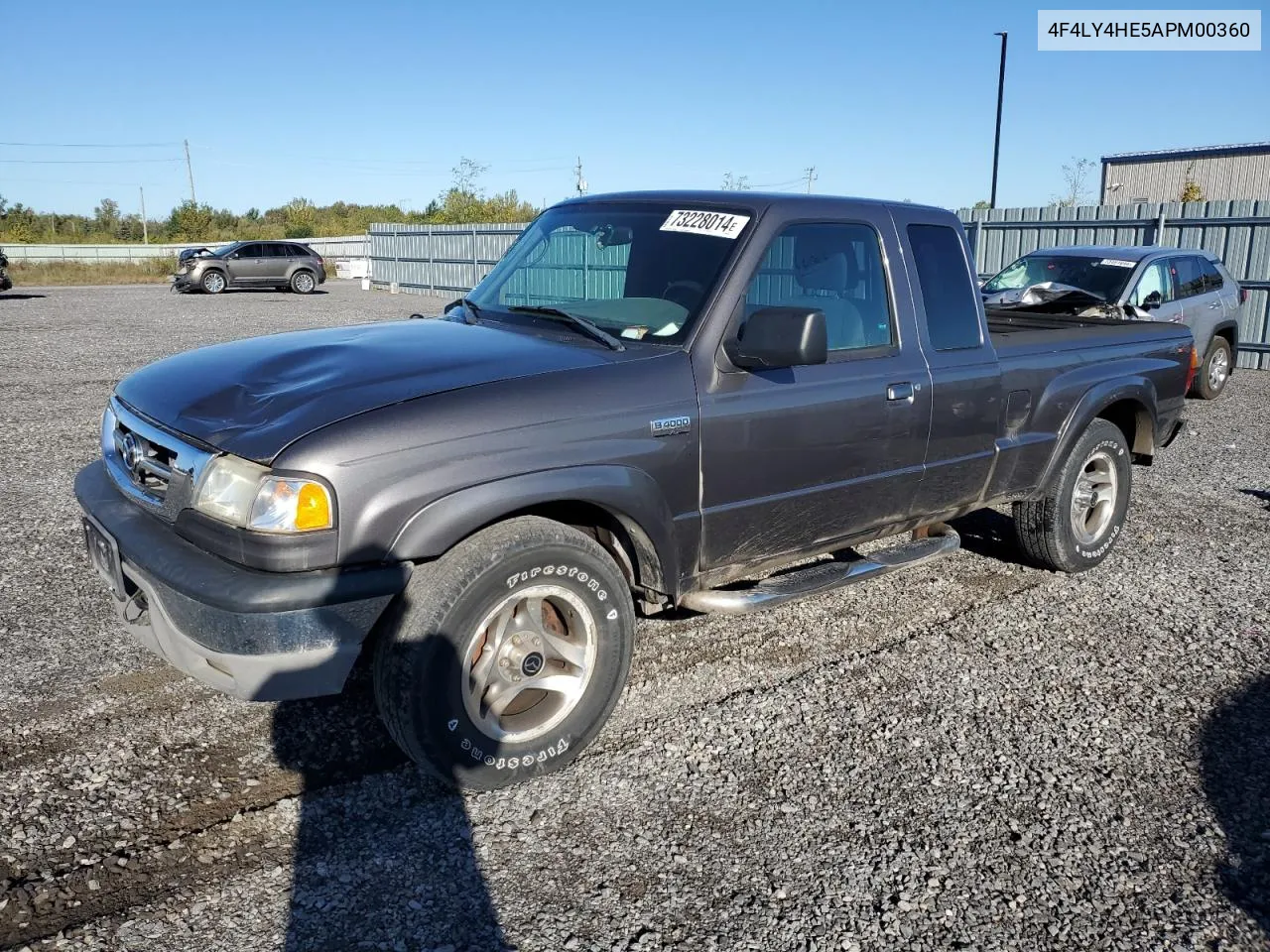 2010 Mazda B4000 Cab Plus VIN: 4F4LY4HE5APM00360 Lot: 73228014