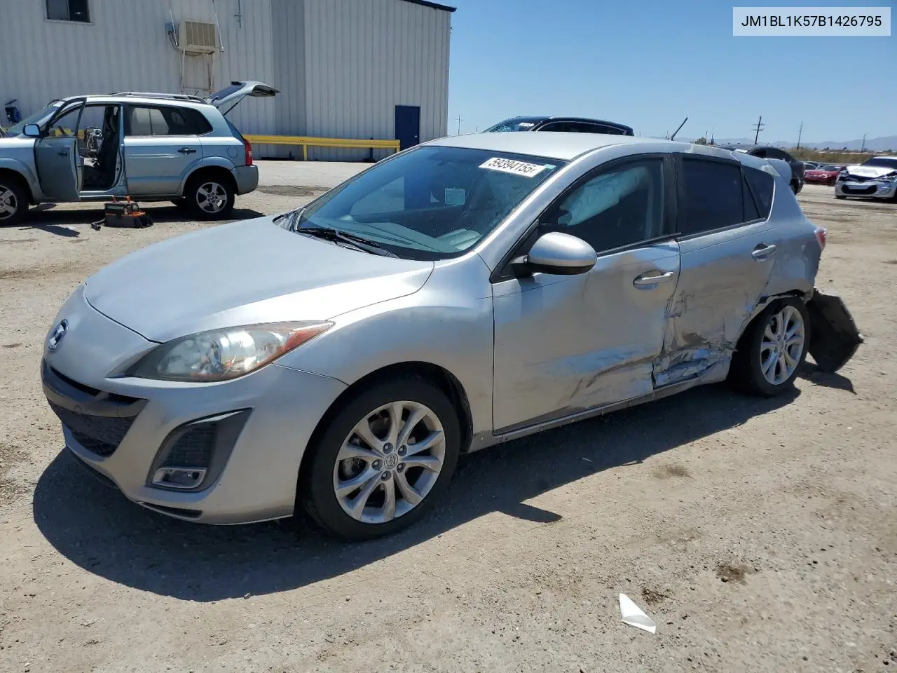 2011 Mazda 3 S VIN: JM1BL1K57B1426795 Lot: 59394155