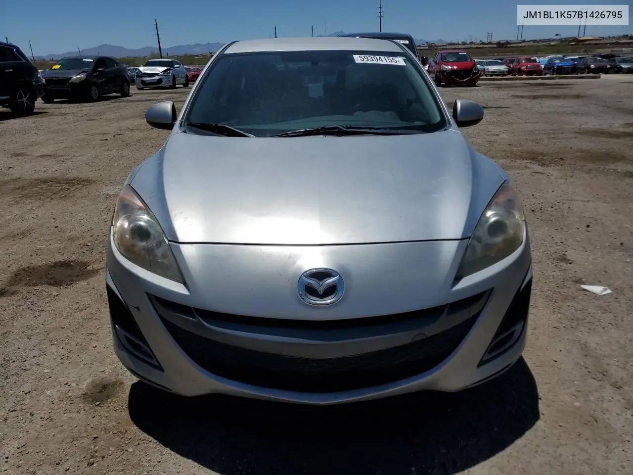 2011 Mazda 3 S VIN: JM1BL1K57B1426795 Lot: 59394155