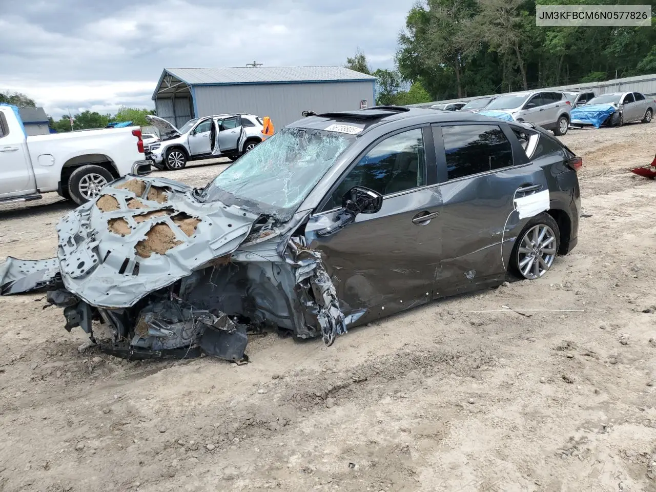 2022 Mazda Cx-5 Preferred VIN: JM3KFBCM6N0577826 Lot: 56738805