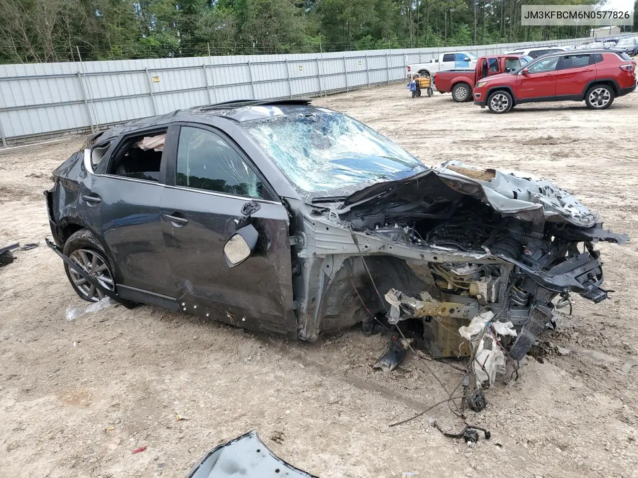 2022 Mazda Cx-5 Preferred VIN: JM3KFBCM6N0577826 Lot: 56738805