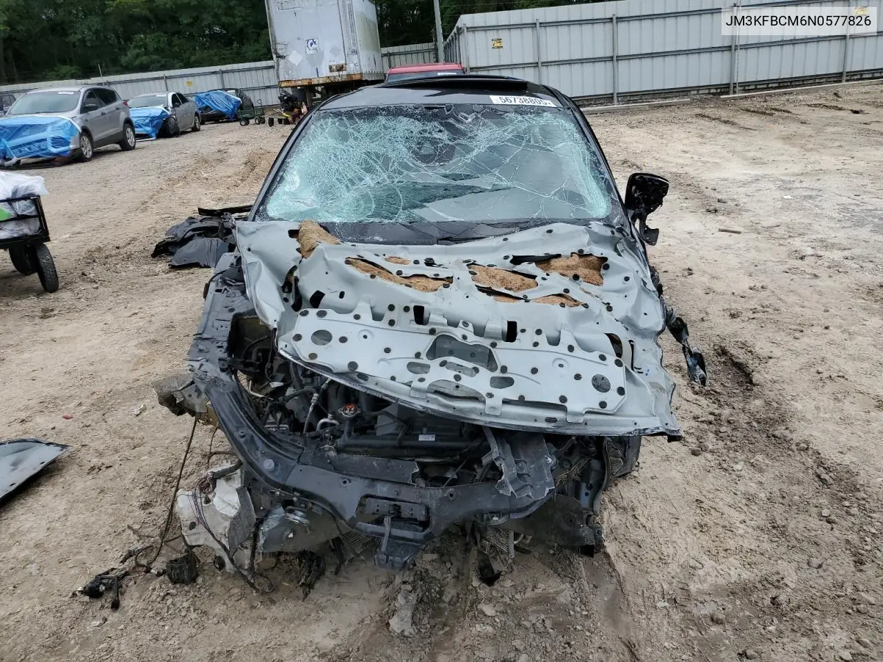 2022 Mazda Cx-5 Preferred VIN: JM3KFBCM6N0577826 Lot: 56738805