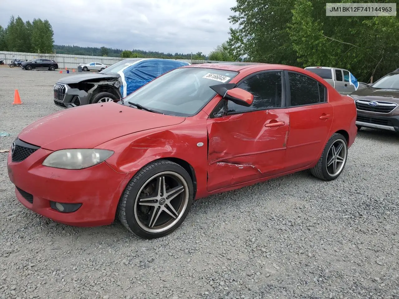 2004 Mazda 3 I VIN: JM1BK12F741144963 Lot: 56166045