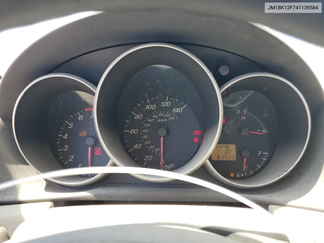 2004 Mazda 3 I VIN: JM1BK12F741139584 Lot: 57098595