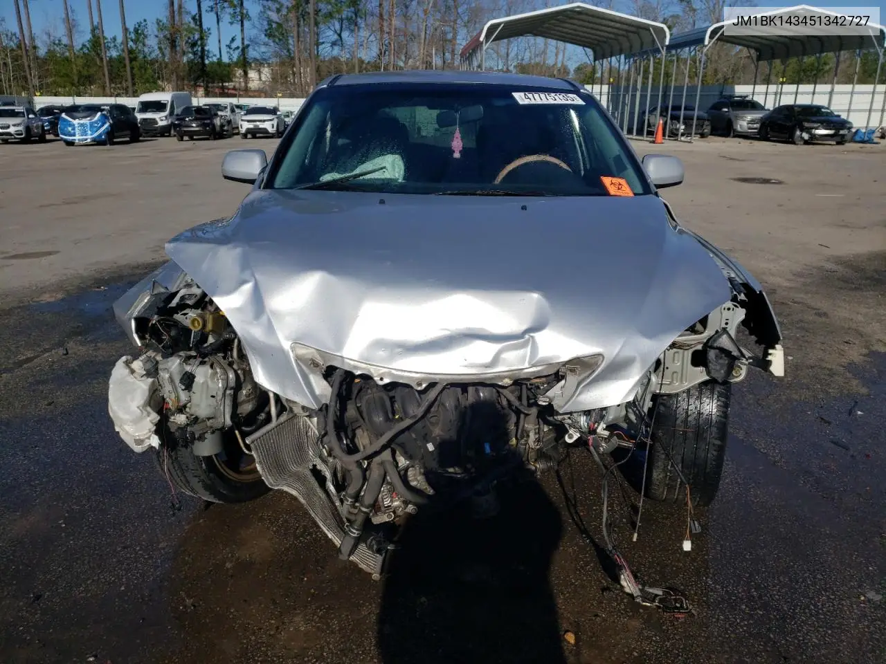 2005 Mazda 3 Hatchback VIN: JM1BK143451342727 Lot: 47775135