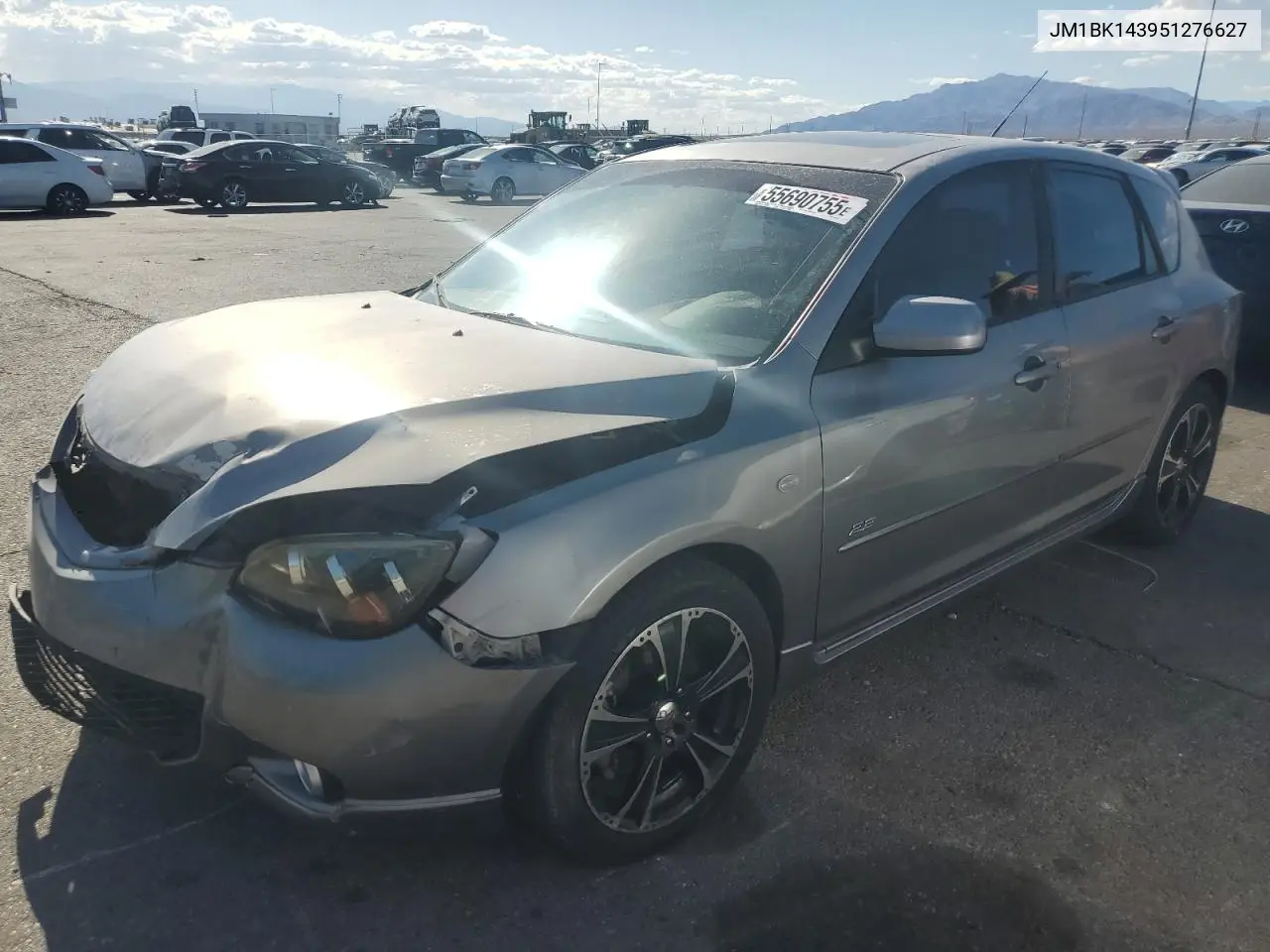 2005 Mazda 3 Hatchback VIN: JM1BK143951276627 Lot: 55690755