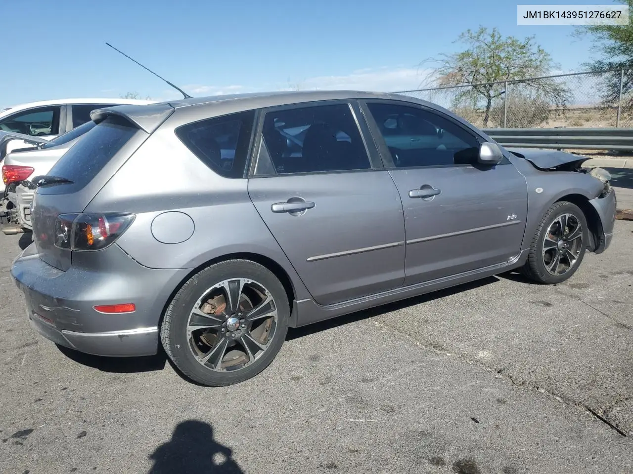 2005 Mazda 3 Hatchback VIN: JM1BK143951276627 Lot: 55690755