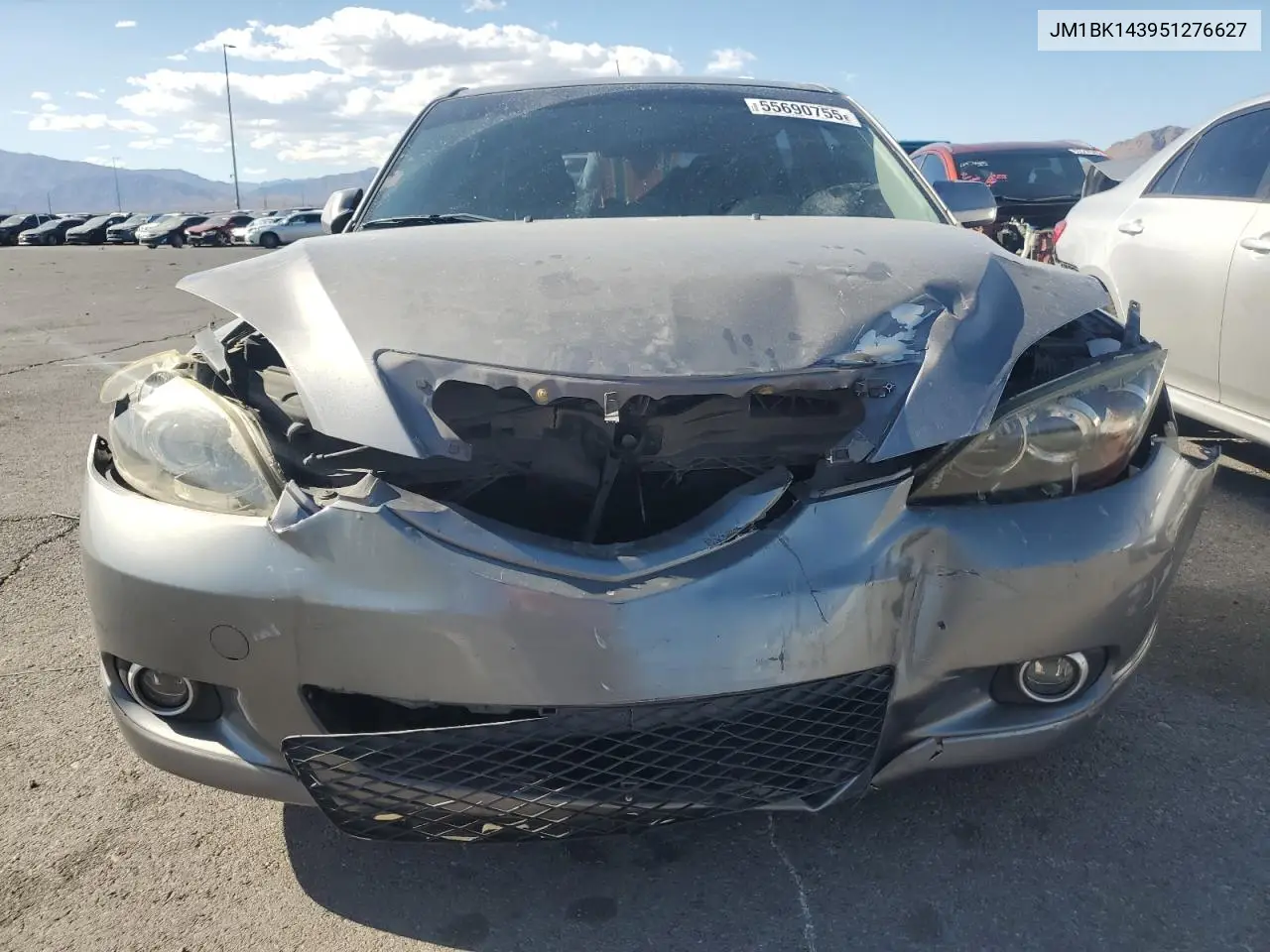 2005 Mazda 3 Hatchback VIN: JM1BK143951276627 Lot: 55690755