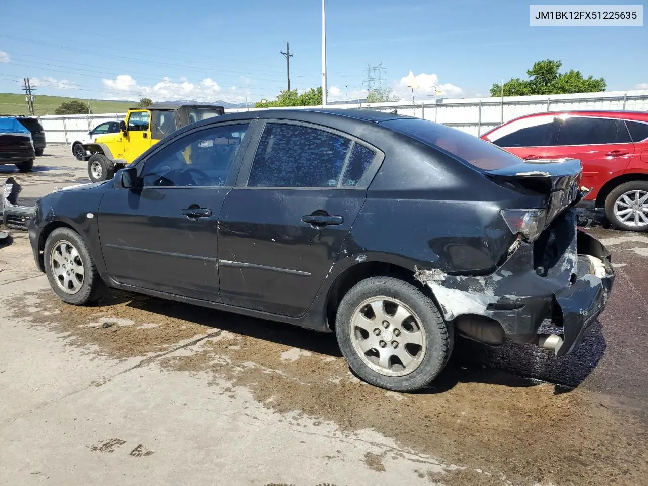 2005 Mazda 3 I VIN: JM1BK12FX51225635 Lot: 56032075